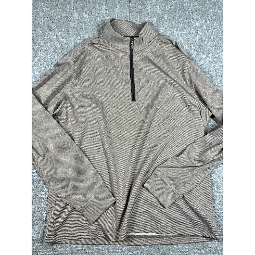 Johnnie-O Top Shelf Mens Pull Over 1/4 Zip Long Sleeve Sz M